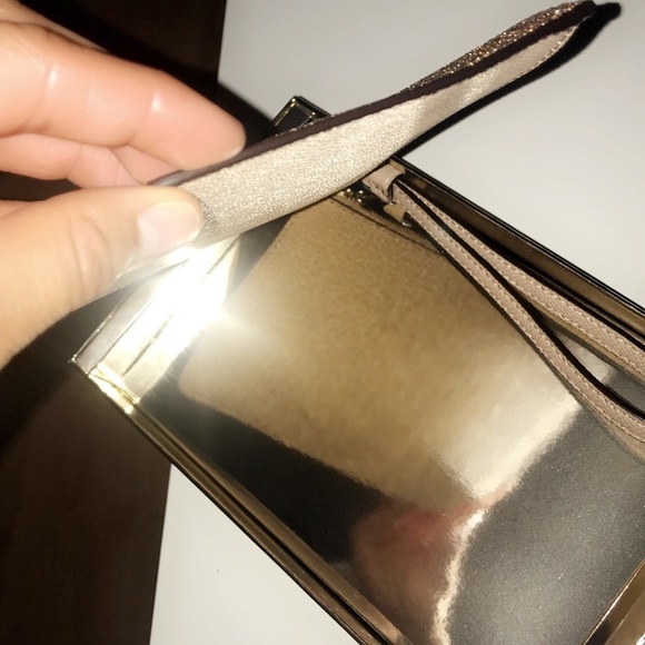 Coach Gold Wristlet - Picture 3 of 4